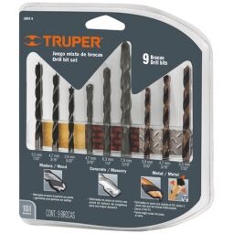 MECHA- CIL. AV TRUPER JUEGO COMB. 9P MADERACONCRETOMETAL