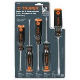 DESTORNILLADOR-TRUPER JUEGO 5 PZAS 3 PAL + 2 PH DTJ5
