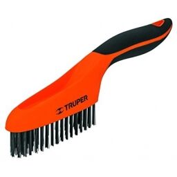 CEPILLO CON MANGO ACERO TRUPER 4 HIL.SOFT GRIP CEA 10A