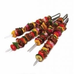 BARBACOAS Y ACC. BROCHETERA DE COCINERO EN V
