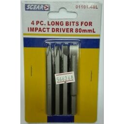 PUNTA.PDESTORN. IMPACTO JGO LARGO 80 MM 4 PZAS.