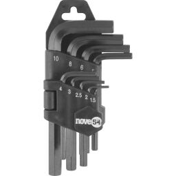 LLAVE ALLEN- NOVE 54 JGO 1,5 A 10 MM CORTA 3573.015010