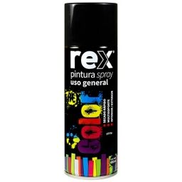 PINTURA EN SPRAY NEGRO MATE REX REX60015